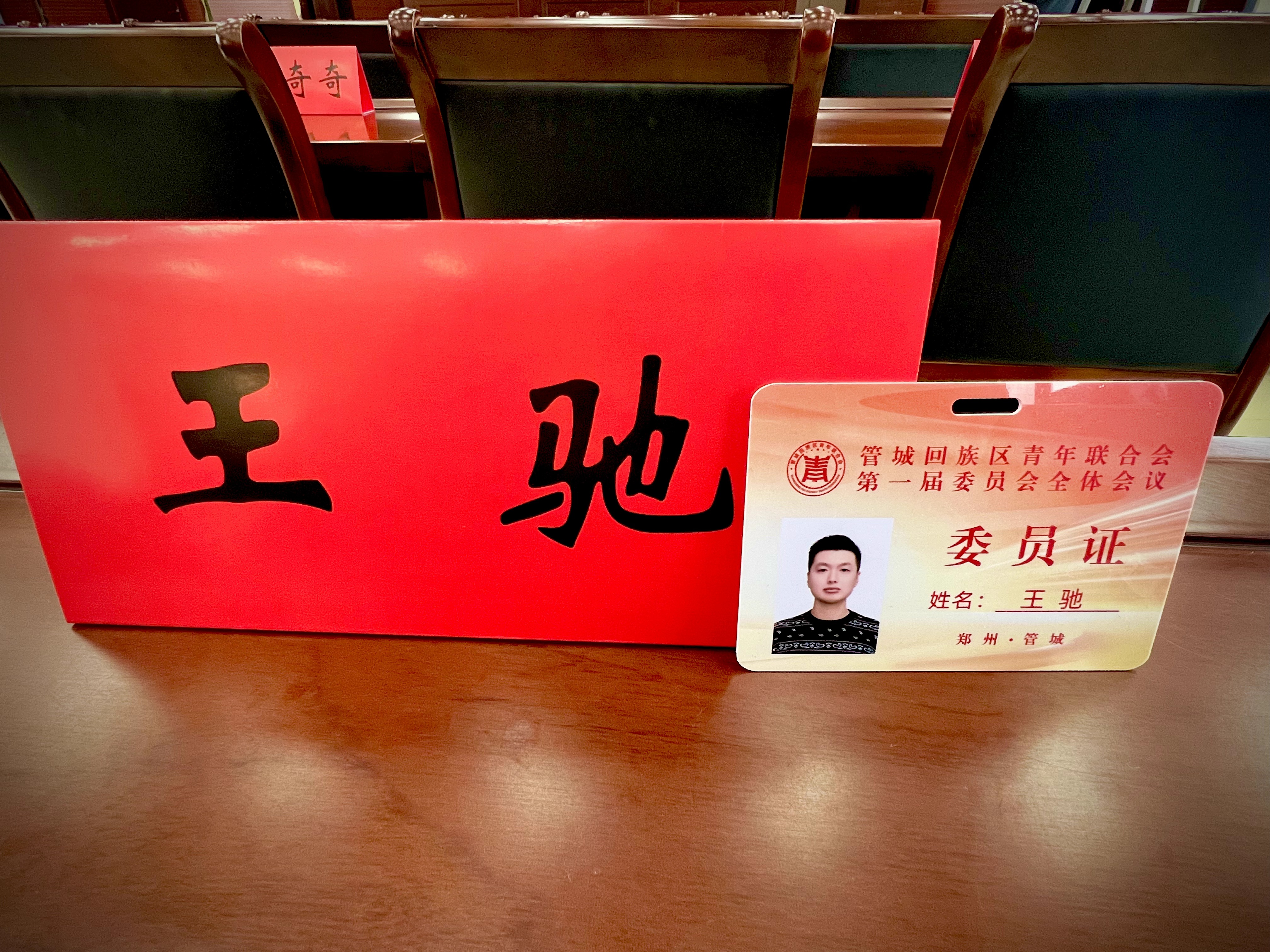 驰淋老师参加青年联合会第一届委员会全体会议